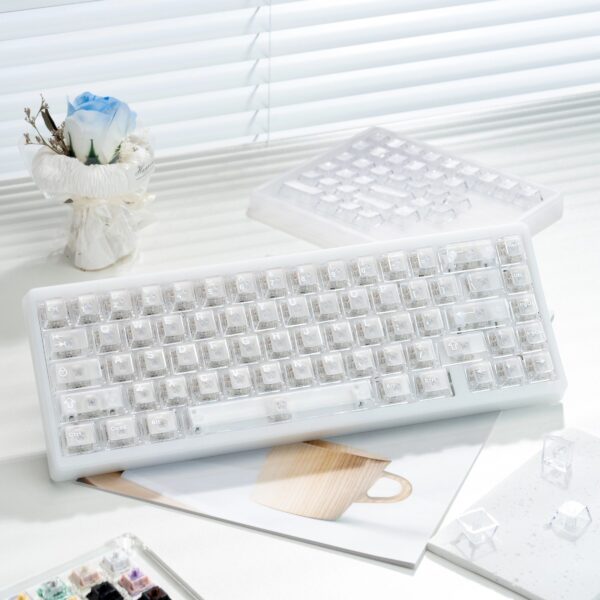 PC Frosted Translucent White Keycap With Light-transmitting Mechanical Magnetic Compatibility - Image 5