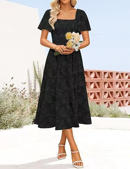 Best-selling Solid-color Off-shoulder High-waist Maxi Dress For Women - Image 22