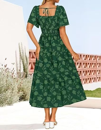 Best-selling Solid-color Off-shoulder High-waist Maxi Dress For Women - Image 24