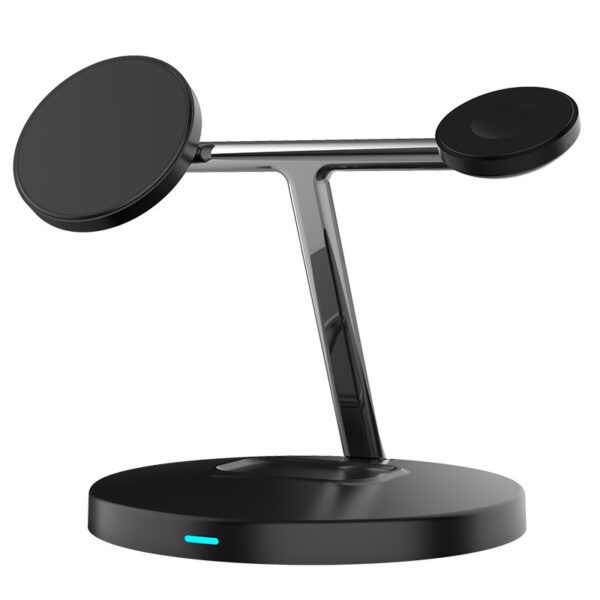 Compatible with Apple, 3 In 1 Magnetic Wireless Charger 15W Fast Charging Station For Magsafe Chargers - Image 9
