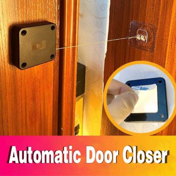 Automatic Door Closer Punch-Free Soft Close Door Closers For Sliding Door Glass Door 500g-1000g Tension Closing Device - Image 4