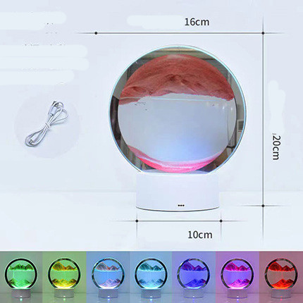 Creative 3D Quicksand Table Lamp Bedside - Image 2