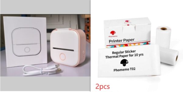Portable Mini Thermal Label Printer Home Photo Printer Student Wrong Question Printer Bluetooth-compatible Mini Label Printer Price Tag - Image 44