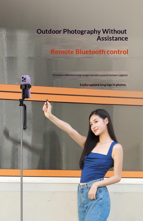 Outdoor Bluetooth Tripod With An Ultra-long Extendable ArmRotating Remote Control And Built-in Image Stabilization - Image 20