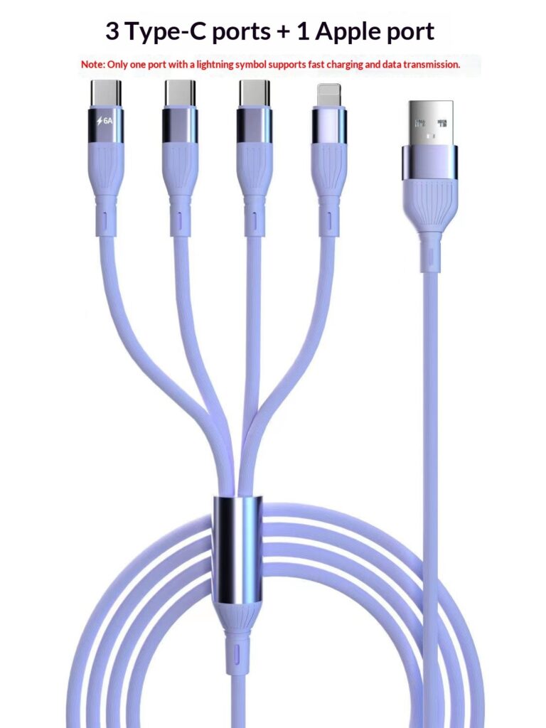 One-for-Four Fast-Charging Data Cable
