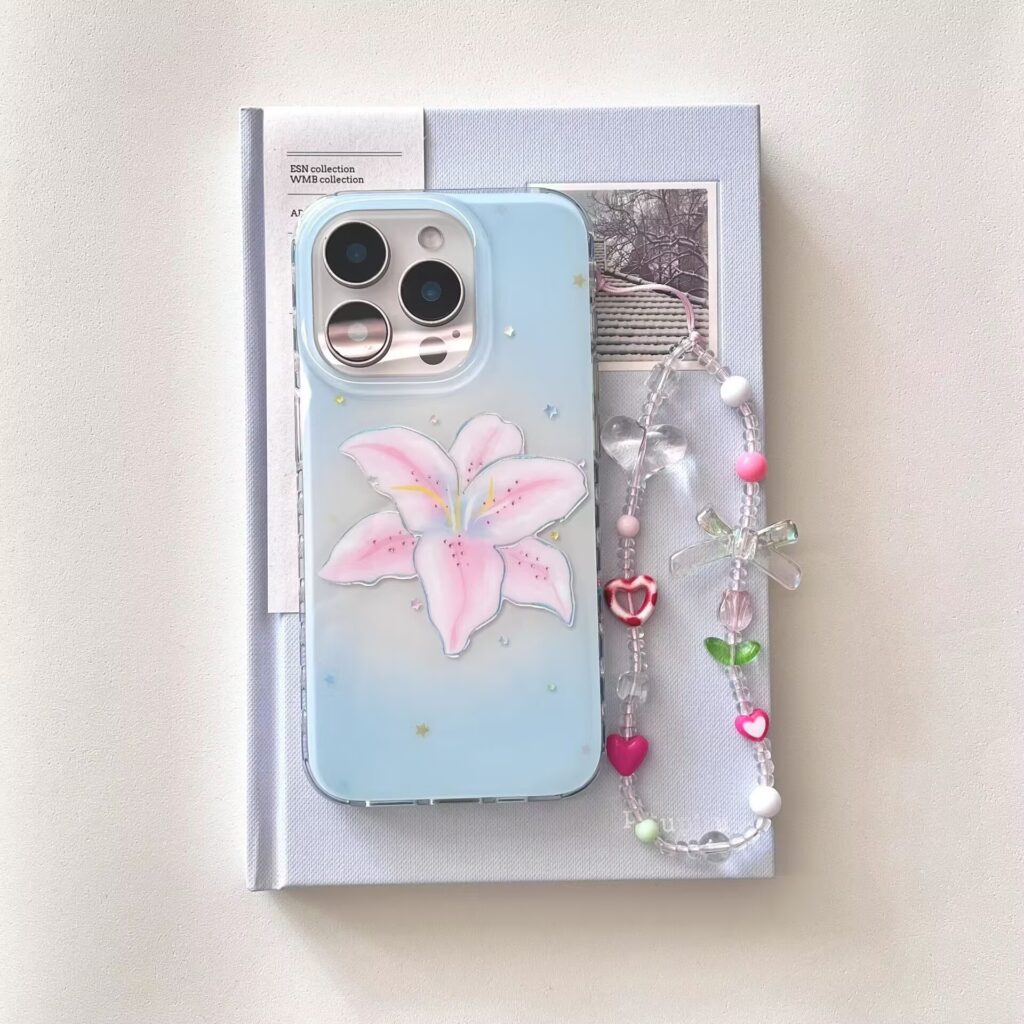 Minimalist Gilded-line Daffodil Phone Case Fresh And Stylish