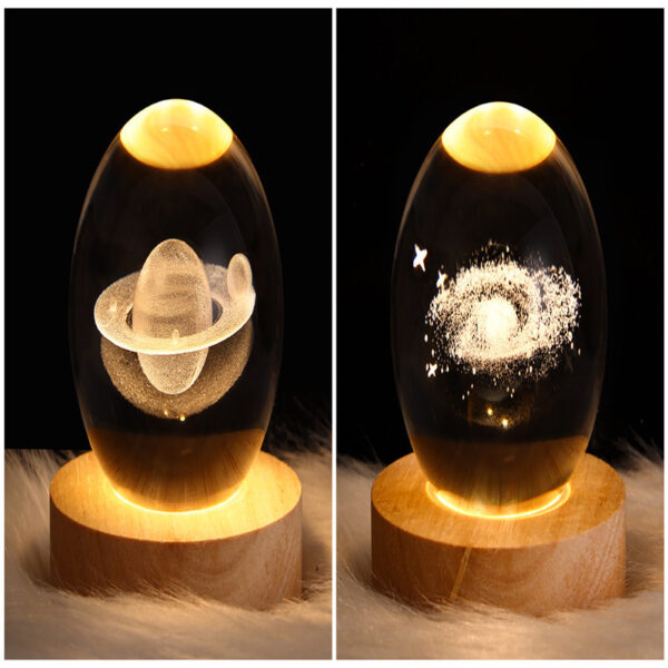LED Night Light Galaxy Crystal Ball Table Lamp 3D Planet Moon Lamp Bedroom Home Decor For Kids Party Children Birthday Gifts - Image 40