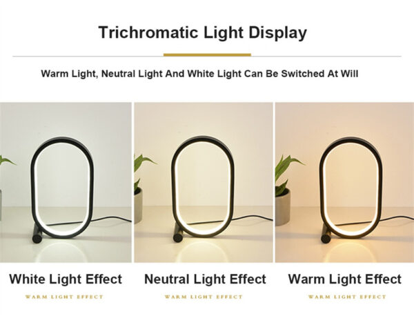 Usb Plug-In Lamp Oval Acrylic Lamp Touch Control Dimmable Modern Simple Creative Night Lamp Bedside Reading Lamp Desk Table Led - Image 24