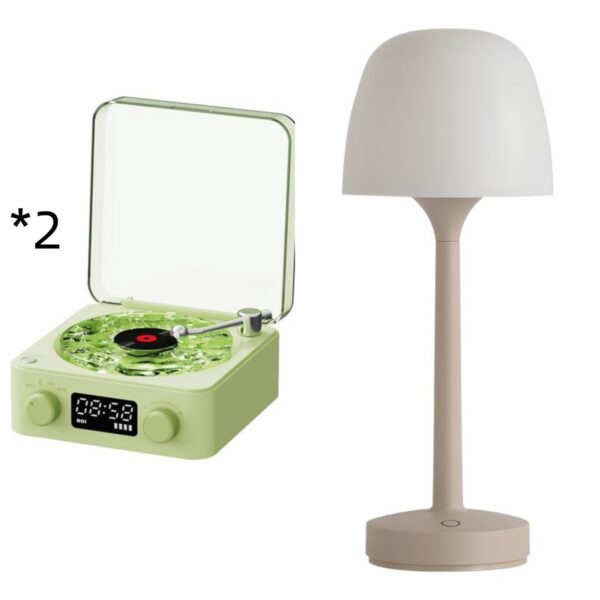 Retro Turntable Speaker Wireless Bluetooth-compatible 5.0 Vinyl Record Player Stereo Sound With White Noise RGB Projection Lamp Effect - Image 27