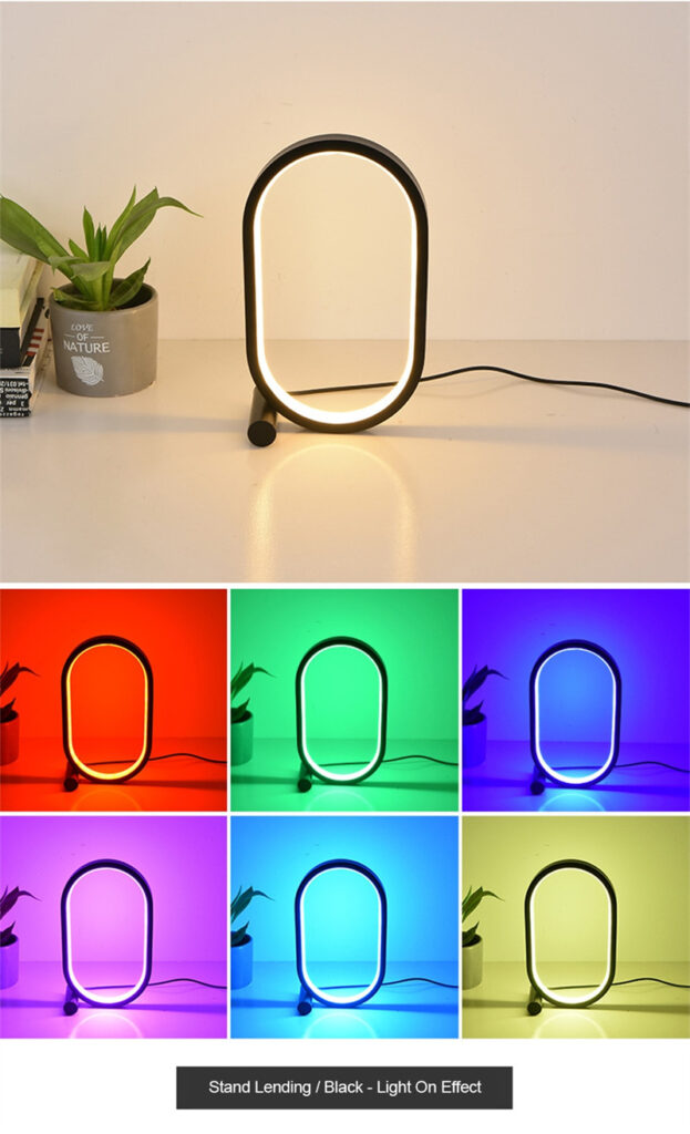 Usb Plug-In Lamp Oval Acrylic Lamp Touch Control Dimmable Modern Simple Creative Night Lamp Bedside Reading Lamp Desk Table Led