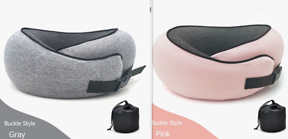 Travel Neck Pillow Non-Deformed Airplane Pillow Travel Neck Cushion Durable U-Shaped Travel Memory Cotton Nap Neck Pillow - Image 42