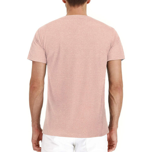 Men's Solid Color Casual Crewneck T-Shirt - Image 2