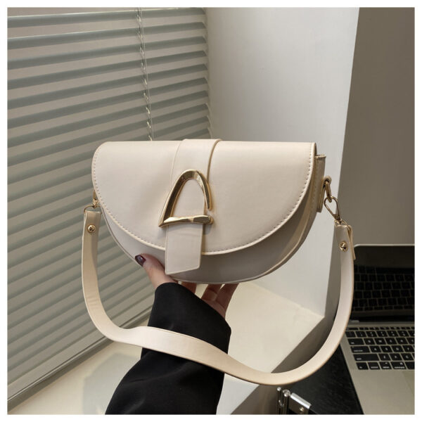 High-end, Fashionable Single-shoulder Bag Niche Saddle Bag - Image 6