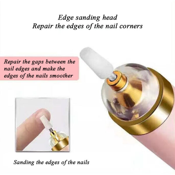 5in1 Manicure Machine Set Electric Nail Drill Polisher Cordless USB Rechargeable With LED Cutters Mill For Manicure Pedicure Accessor - Image 16