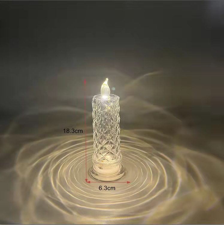 Rose Pattern Refraction Led Electronic Candle Light - Image 4