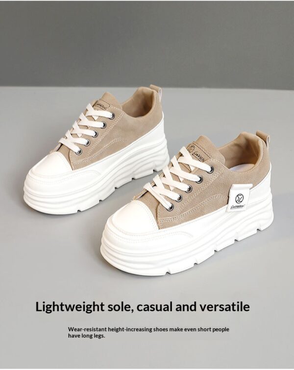 Women's Hidden-Heel Thick-Soled Durable All-Match Breathable Sneakers - Image 21