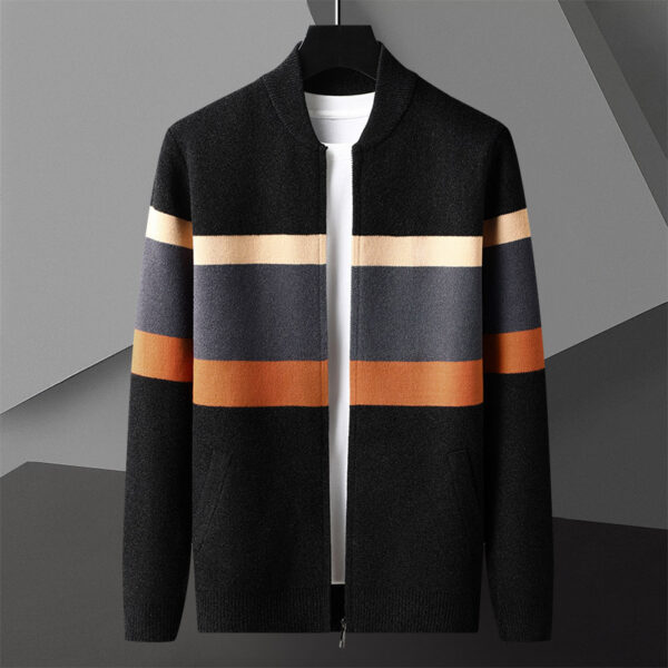 Mens Knitted Cardigan Sweater Jacket For Spring And Autumn Coats - Image 2
