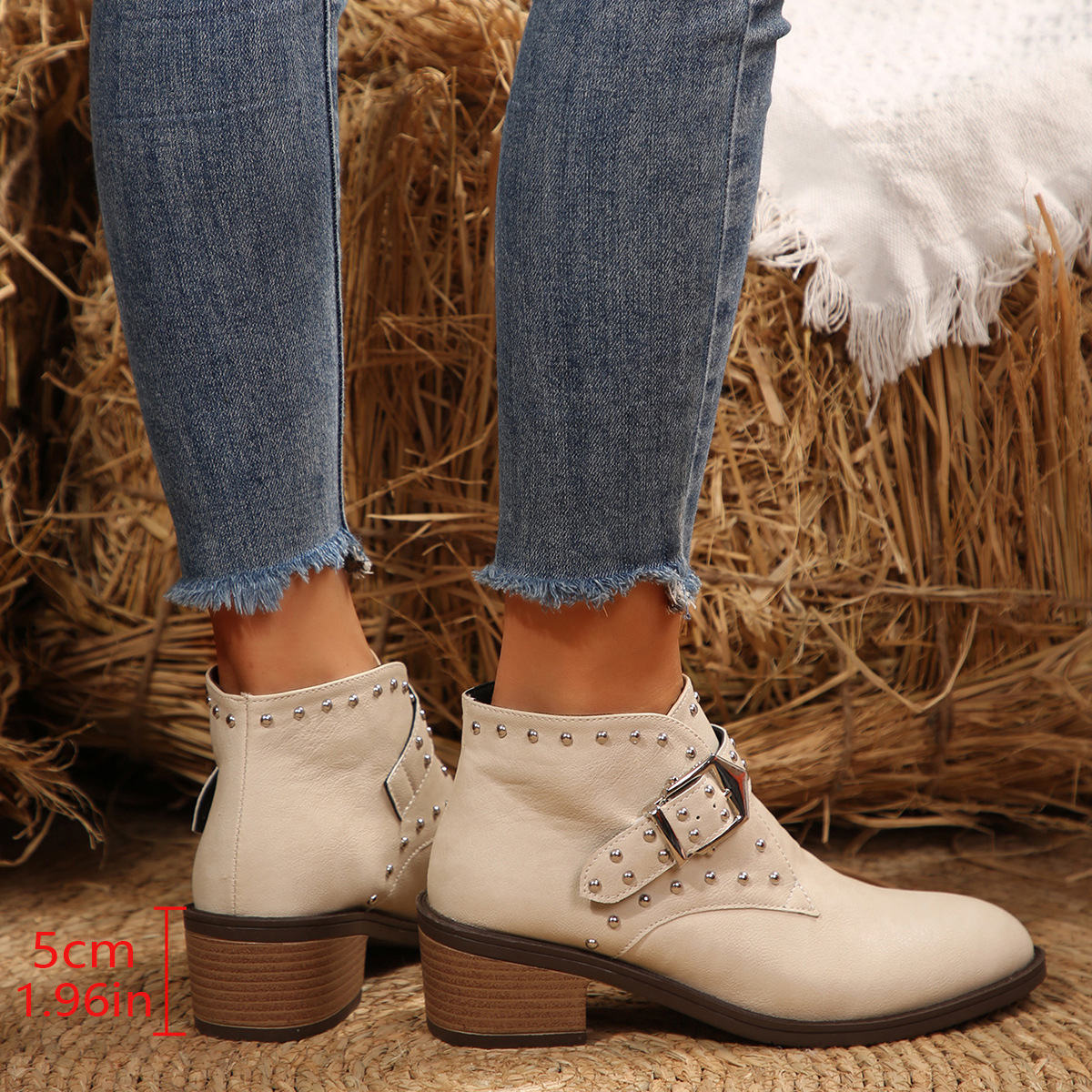 Mid-heel Boots Winter Pointed Toe Shafted - Image 5
