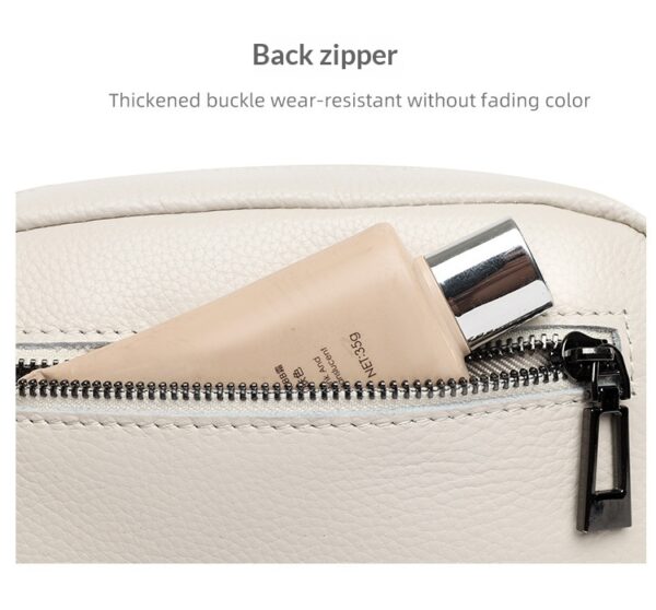 Genuine Leather Womens New Trendy Fashionable Versatile Single-shoulder Bag - Image 17