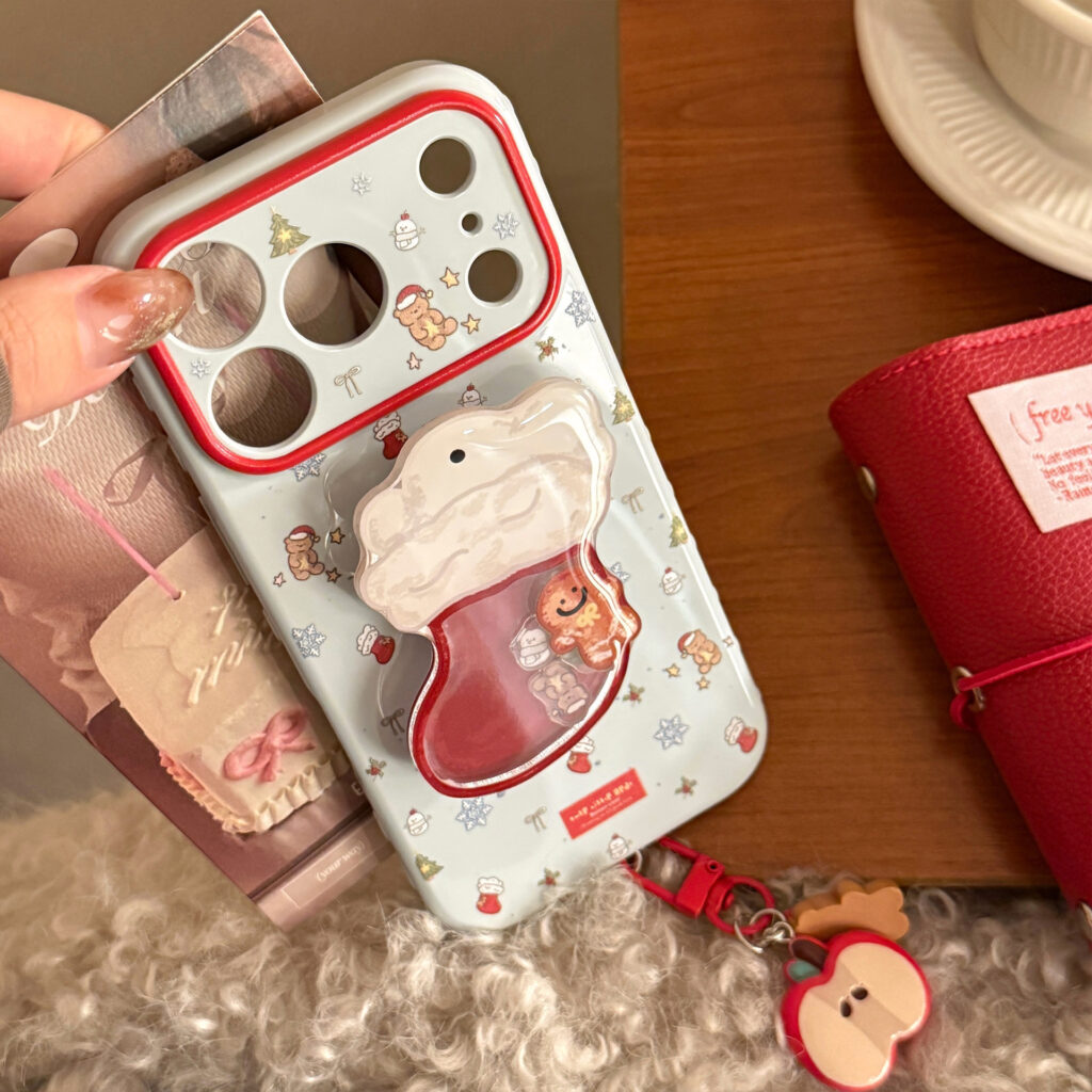 Christmas Stocking Shaker Stand Phone Case