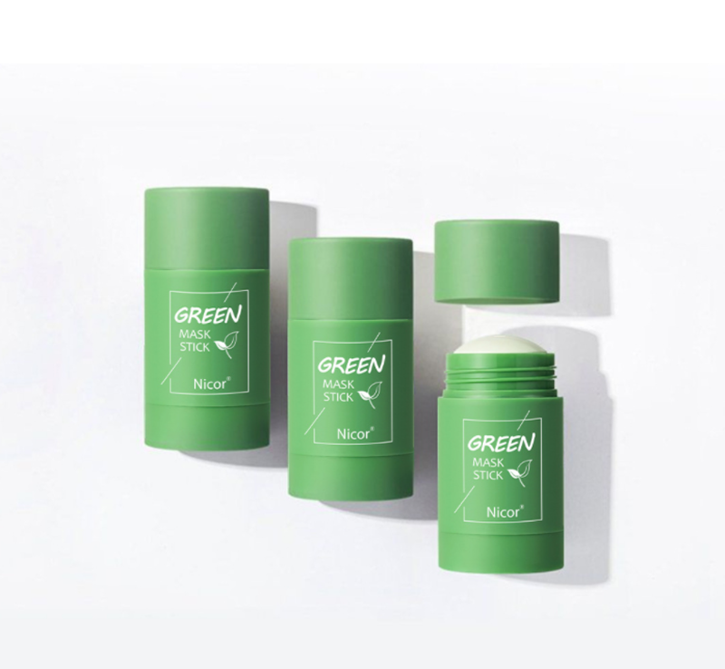 Cleansing Green Tea Mask Clay Stick Oil Control Anti-Acne Whitening Seaweed Mask Skin Care - Image 11