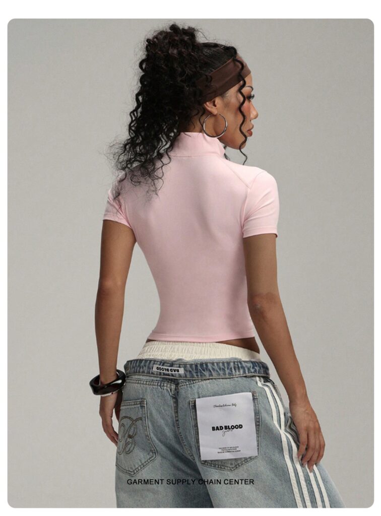 Women's Short Contrast-color Yoga And Fitness Jacket