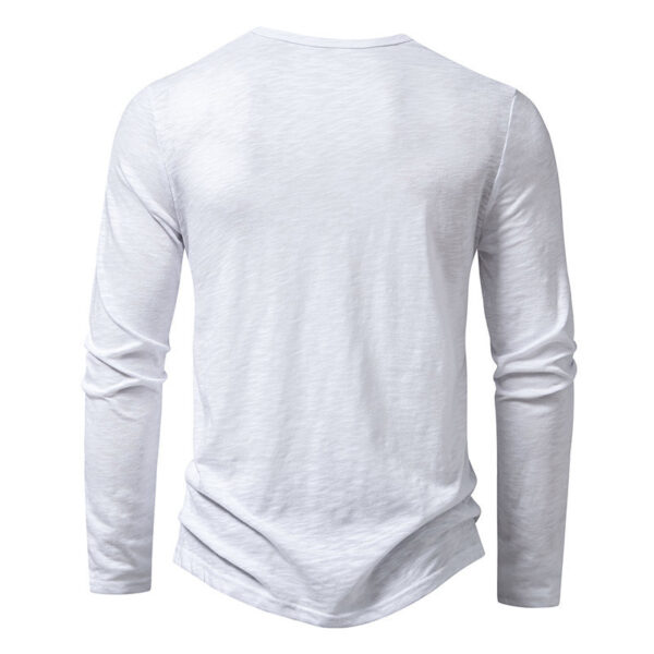 Men's Long-Sleeve T-Shirt Bamboo Fiber Blend Cotton - Image 12