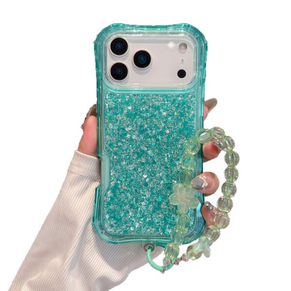 South American-style Slimming Phone Case With 3-in-1 Glitter Epoxy Drop-proof Design And A Matching Bracelet - Image 5