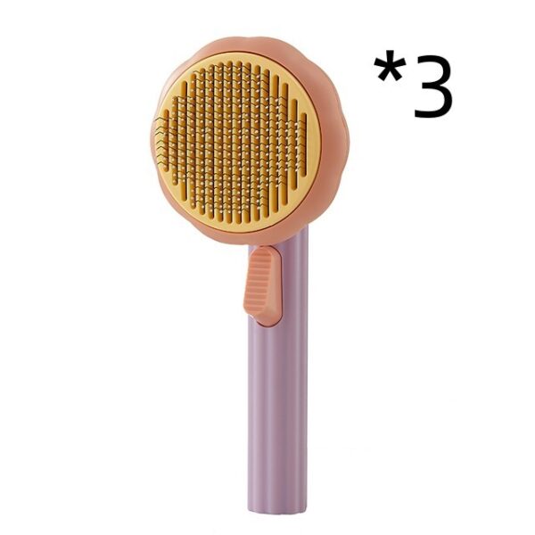 New Pet Cat Brush Hot Selling Hand-held Steel Wire Self-cleaning Comb Looper For Hair Removal - Image 18