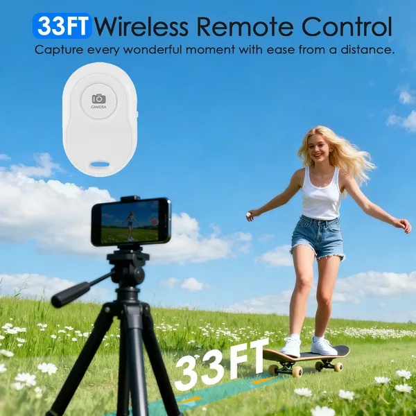 Vlog Selfie Monitor Screen Magnetic Rear Camera Phone Monitor Wireless Selfie Monitor Screen With 33FT Remote For Vlog Live Stream Compatible With IOS Android - Image 3