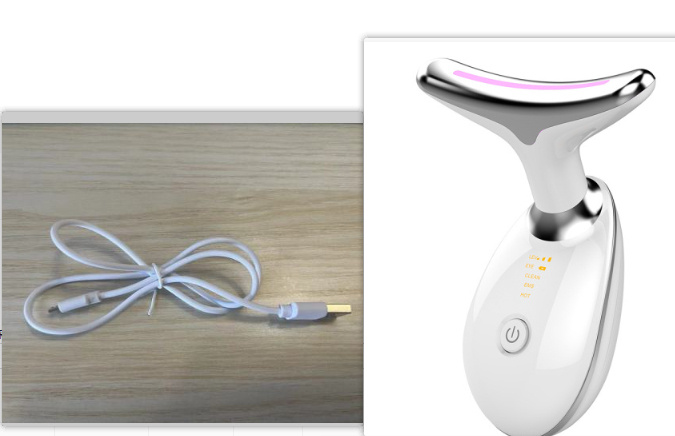 EMS Thermal Neck Lifting And Tighten Massager Electric Microcurrent Wrinkle Remover - Image 16