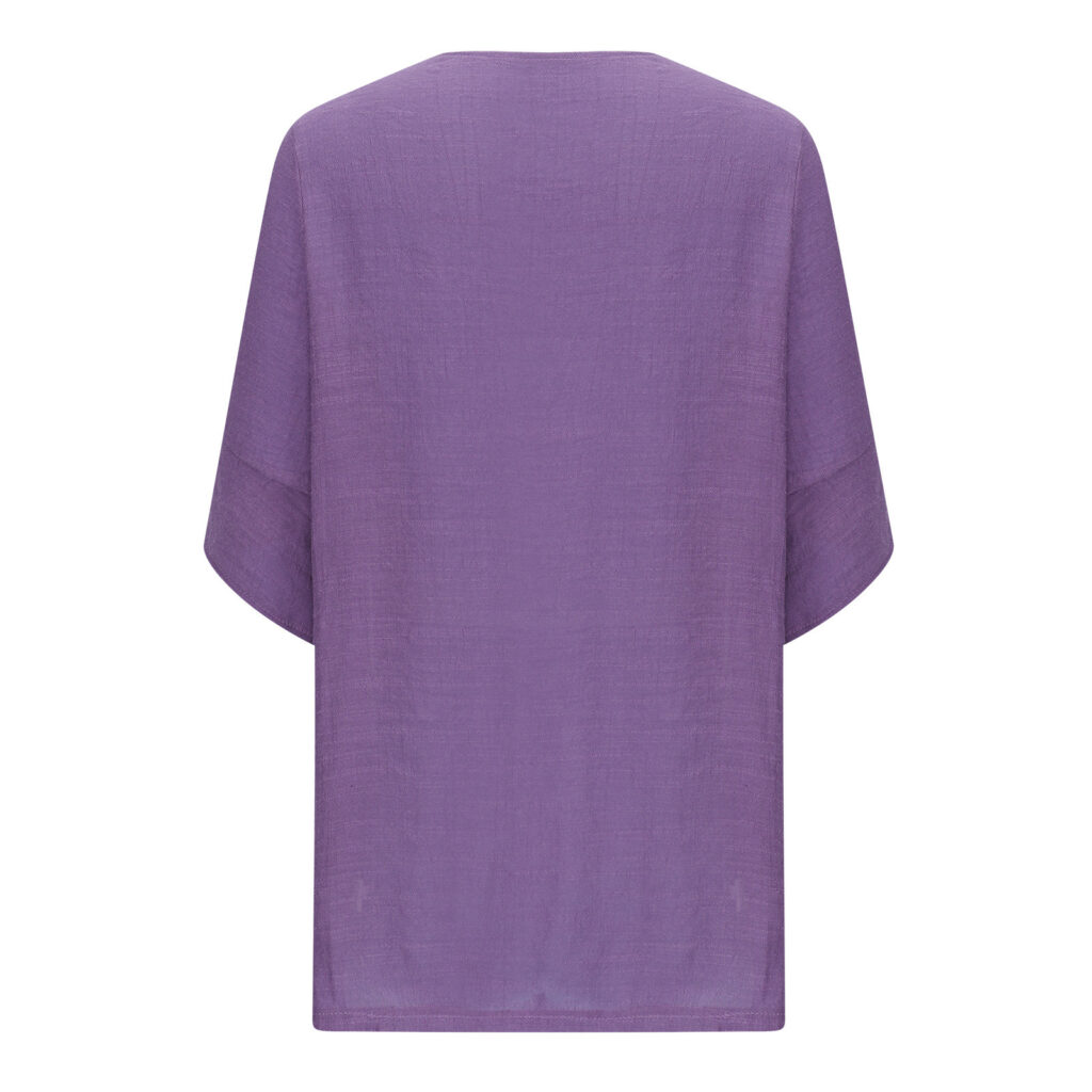 SpringSummer Casual Mid-Sleeve Solid-Color Thin Outerwear Coat