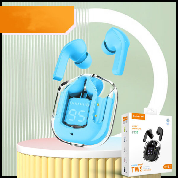 New Mini Transparent Wireless Bluetooth Headset Digital Display ENC Noise Reduction True Wireless Sports Music - Image 33
