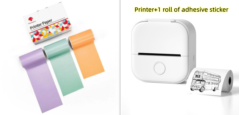 Portable Mini Thermal Label Printer Home Photo Printer Student Wrong Question Printer Bluetooth-compatible Mini Label Printer Price Tag - Image 58