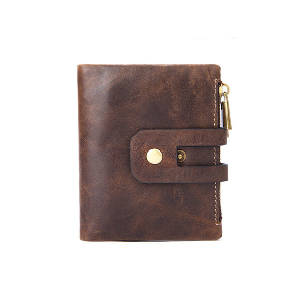 Leather Men's Wallet Short Vintage Handheld - Image 9