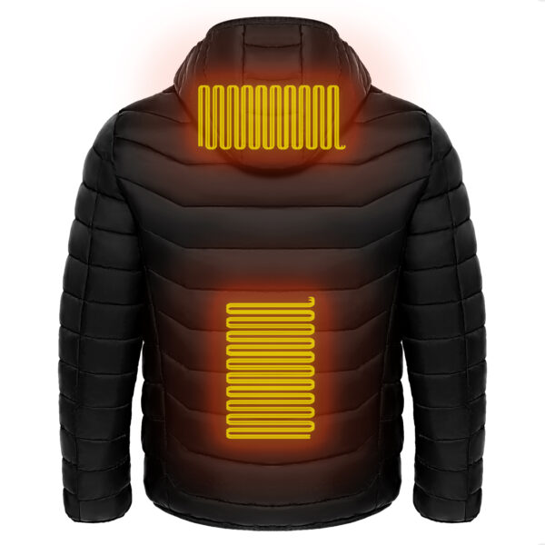 Men Heated Puffer Jacket Electric Heating Coat Insulated Hood Windbreaker 9Heat Zones - Image 13