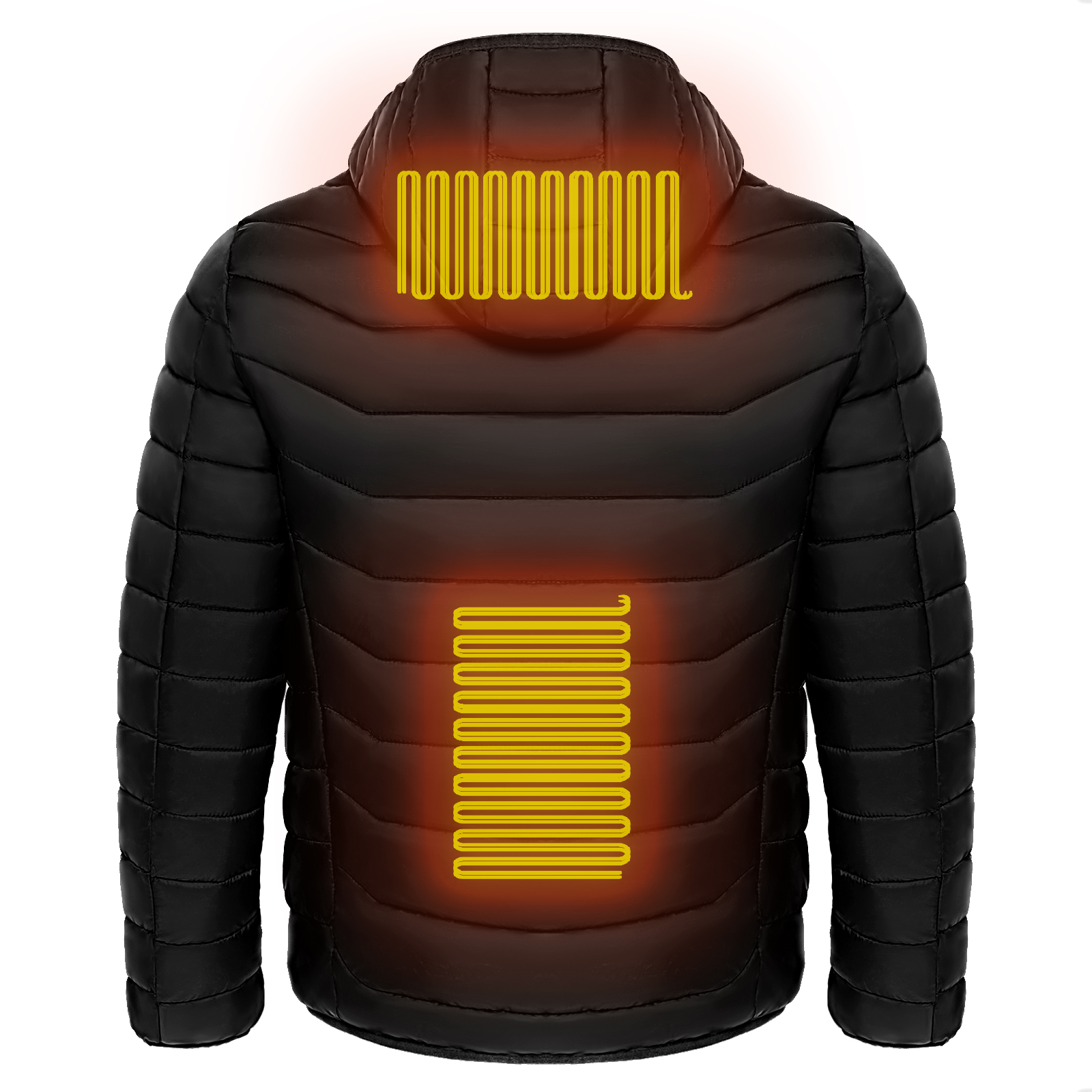 Men Heated Puffer Jacket Electric Heating Coat Insulated Hood Windbreaker 9Heat Zones - Image 13