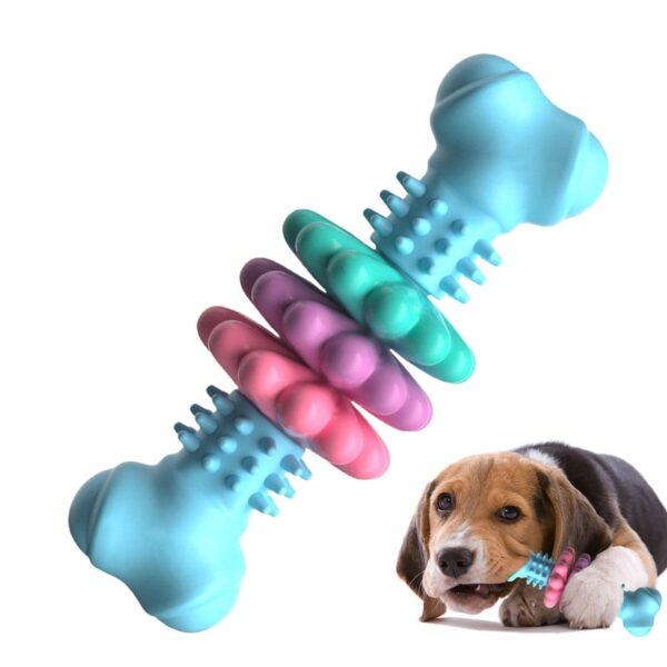 Dog Chew Toy Dog Bone Type  Dogs Teeth Cleaning Toys Indestructible TPR Bone Chewing Bite Resistant Teething Toys  Pet Products - Image 7