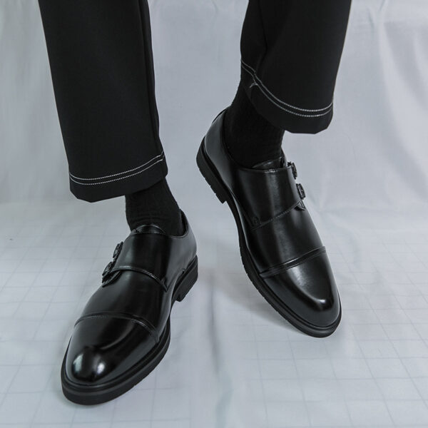 Pointed-toe Business Formal Leather Boots - Image 2
