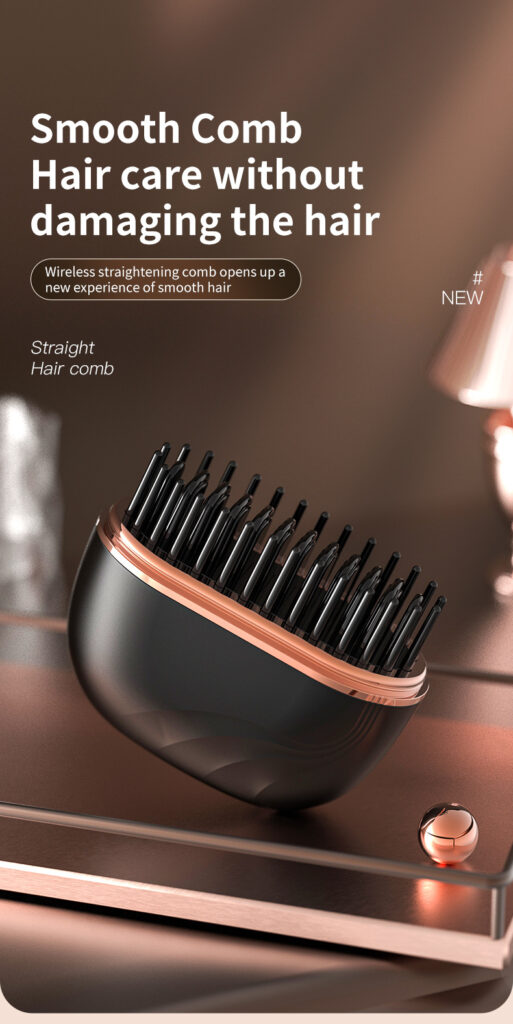 Mini Hair Straightening Comb Wireless Charging Portable Multifunctional Hair Care Not Hurt Hair Styling Comb Hair Straightener
