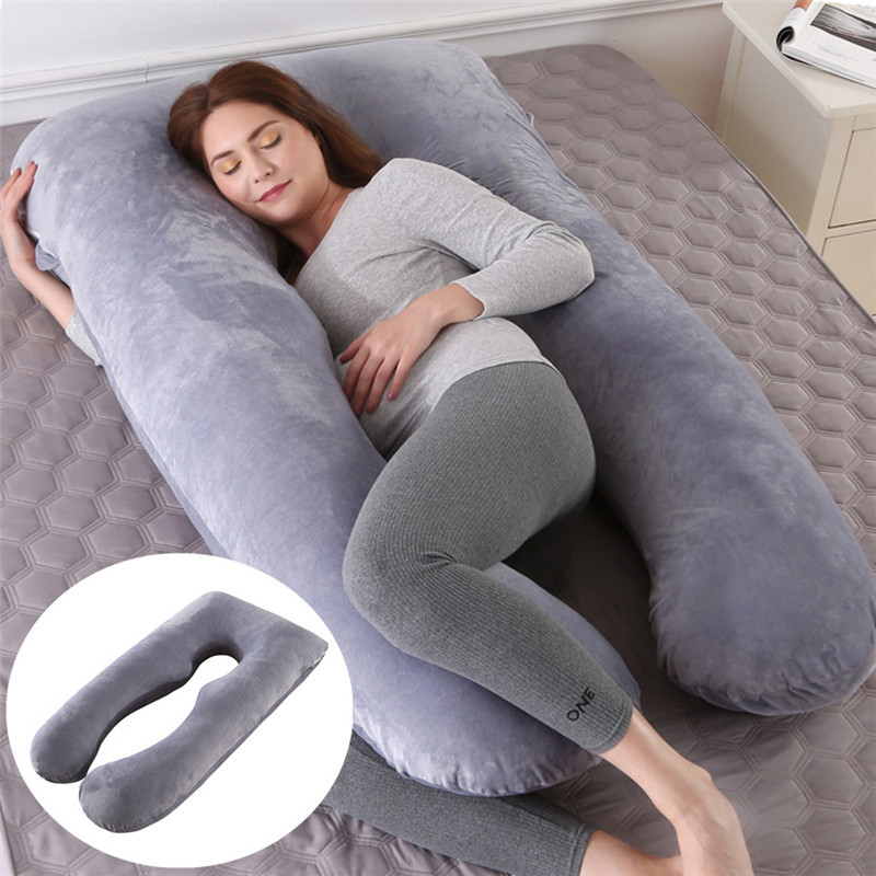 Summer Sleeping Support Pillow For Pregnant Women U Shape Maternity Pillows Pregnancy Ice Silk - Image 1