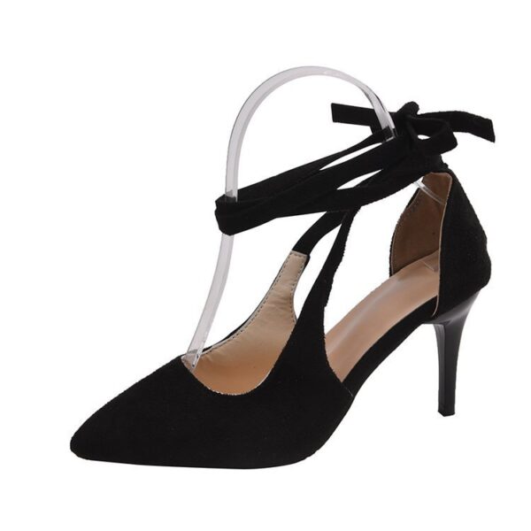 Women's Shoes Fat Toe Head Spring Lace Sheet - Image 4