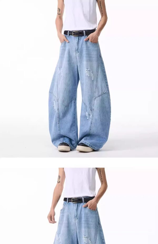 American-style Silhouette Bootcut Jeans For Women And Men - Image 13
