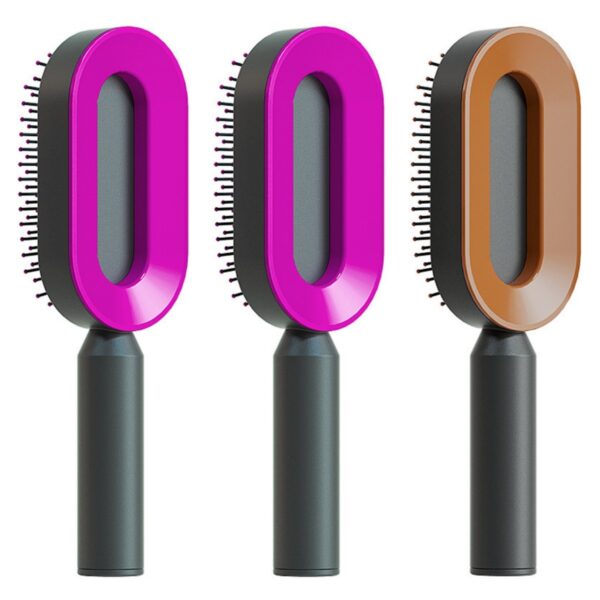 Self Cleaning Hair Brush For Women One-key Cleaning Hair Loss Airbag Massage Scalp Comb Anti-Static Hairbrush - Image 66