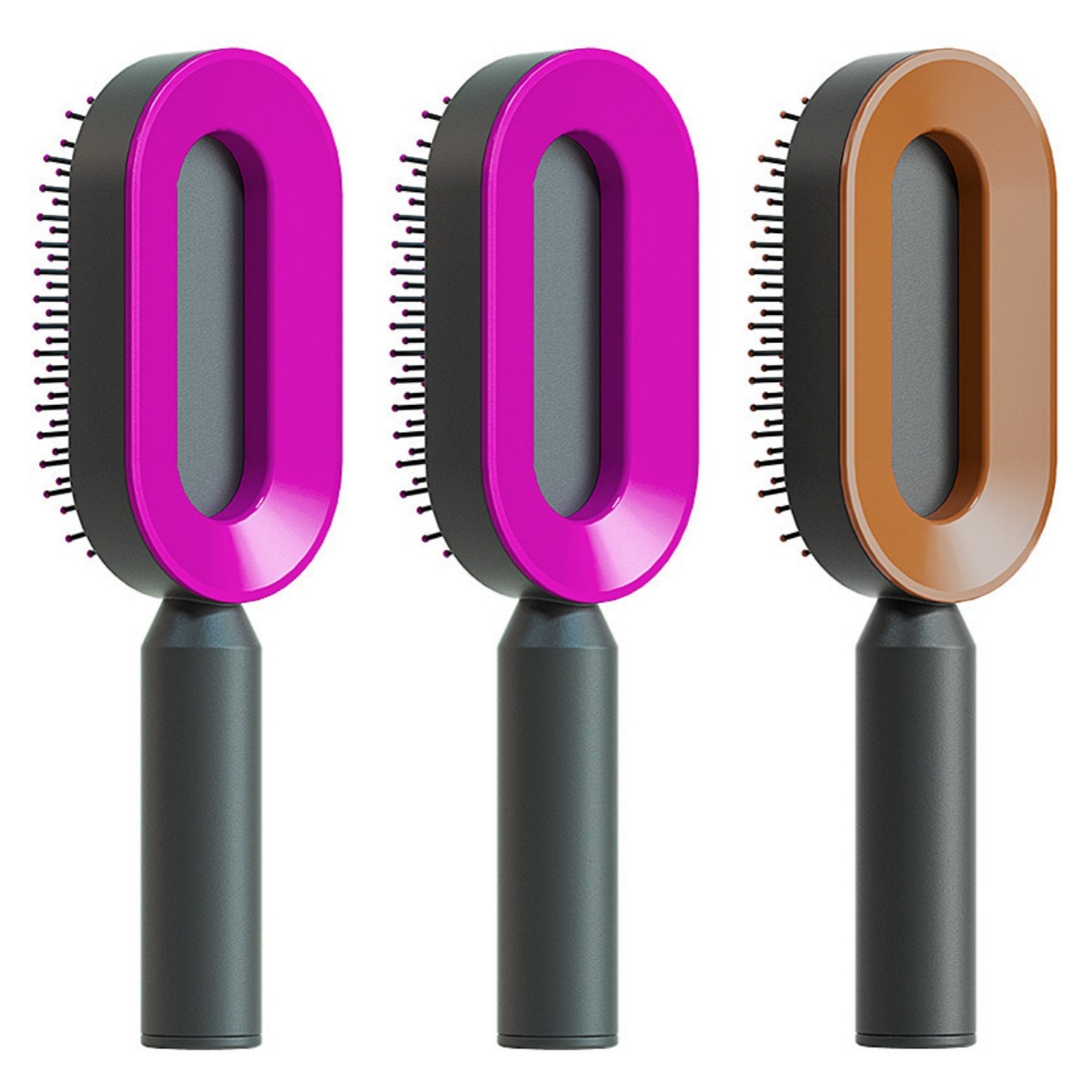 Self Cleaning Hair Brush For Women One-key Cleaning Hair Loss Airbag Massage Scalp Comb Anti-Static Hairbrush - Image 66