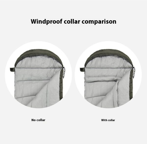 Naturehike Series Envelope Hooded Sleeping Bag Outdoor Camping Autumn And Winter Cold-proof Double - Image 15
