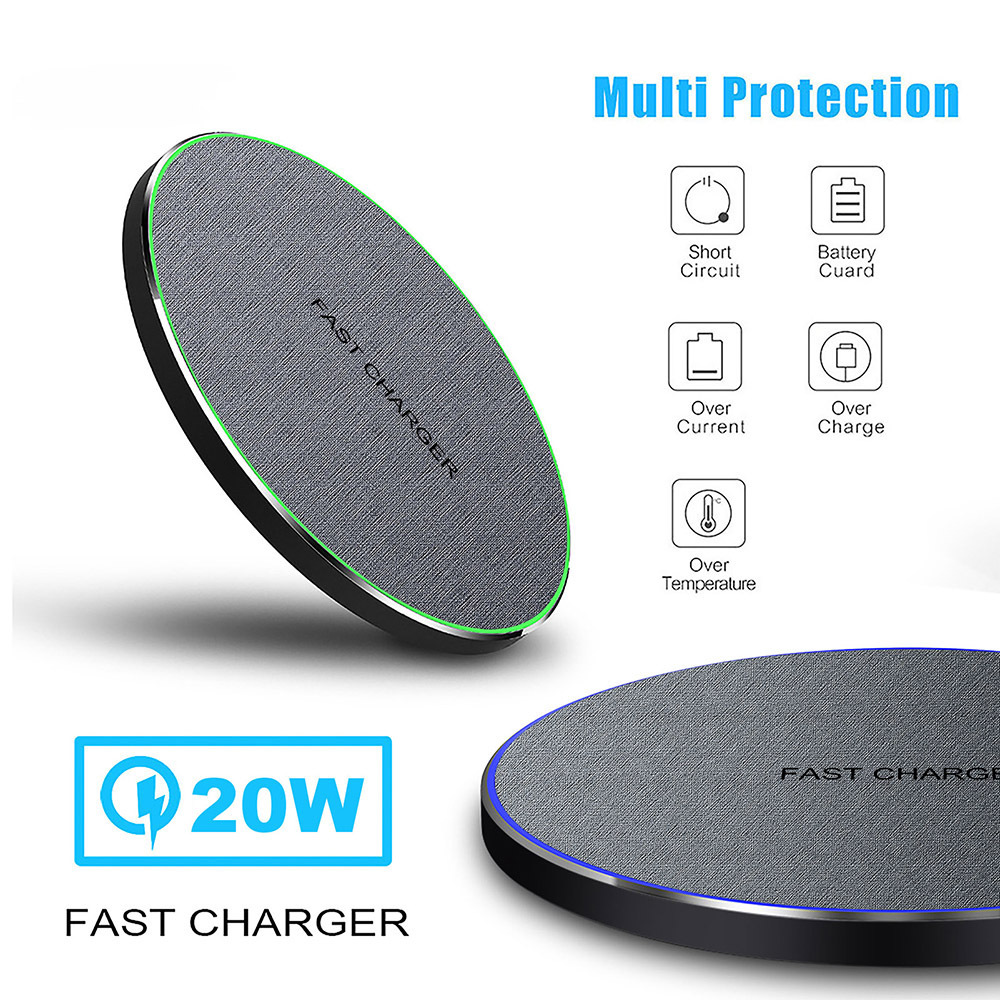 Fabric Disc Wireless Charger 20W Fast Charge - Image 4