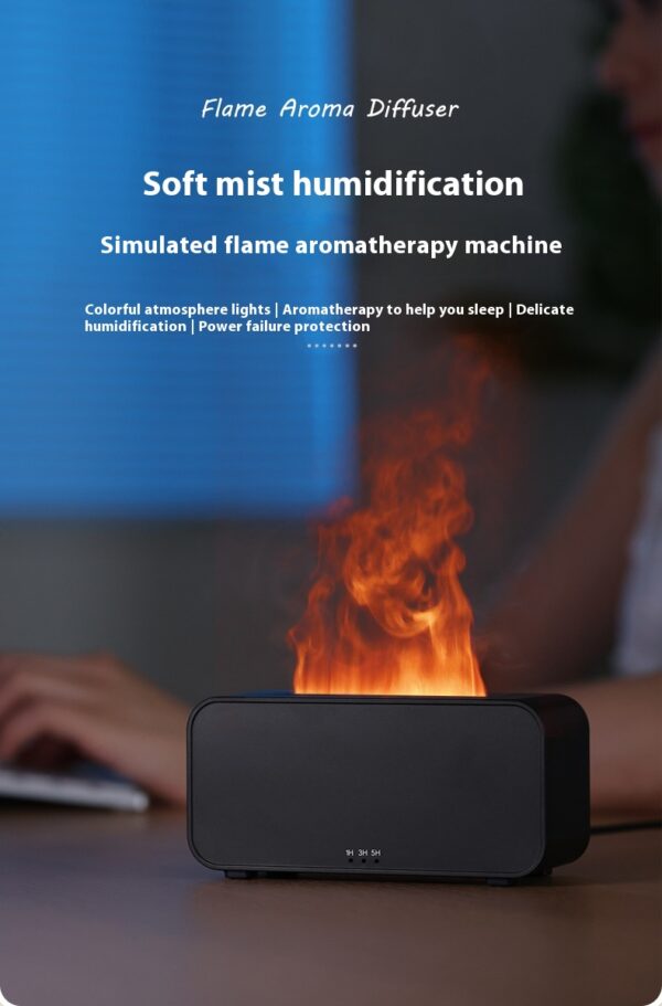 Timing Simulation Aroma Diffuser Usb Household Flame Humidifier  Aromatherapy Machine Spray Air Flame Humidifier Diffuser - Image 14