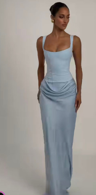 Elegant Strapless Long White Slip Dress For Women - Image 9