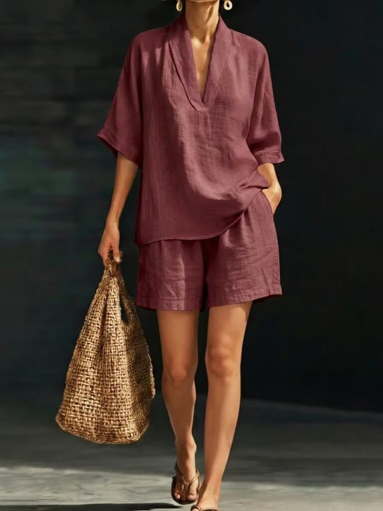 Summer Casual Loose Two-piece Set Fashionable Beach Wear